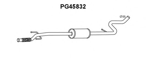 PG45832 VENEPORTE Предглушитель выхлопных газов PG45832 VENEPORTE Предглушитель выхлопных газов