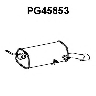 PG45853 VENEPORTE Глушитель выхлопных газов конечный PG45853 VENEPORTE Глушитель выхлопных газов конечный