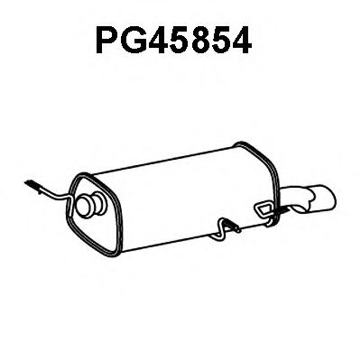 PG45854 VENEPORTE Глушитель выхлопных газов конечный PG45854 VENEPORTE Глушитель выхлопных газов конечный