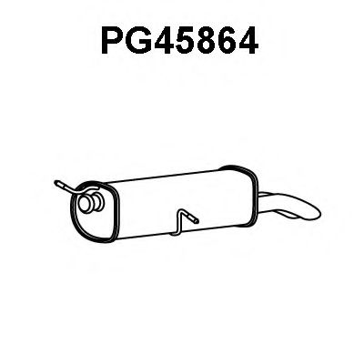 PG45864 VENEPORTE Глушитель выхлопных газов конечный PG45864 VENEPORTE Глушитель выхлопных газов конечный