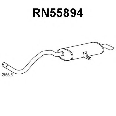 RN55894 VENEPORTE Глушитель выхлопных газов конечный RN55894 VENEPORTE Глушитель выхлопных газов конечный