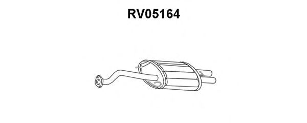 RV05164 VENEPORTE Глушитель выхлопных газов конечный RV05164 VENEPORTE Глушитель выхлопных газов конечный
