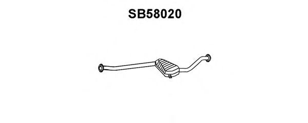 SB58020 VENEPORTE Предглушитель выхлопных газов SB58020 VENEPORTE Предглушитель выхлопных газов