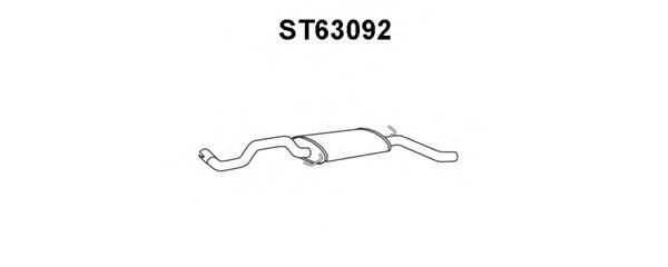 ST63092 VENEPORTE Глушитель выхлопных газов конечный ST63092 VENEPORTE Глушитель выхлопных газов конечный