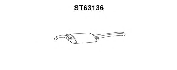 ST63136 VENEPORTE Глушитель выхлопных газов конечный ST63136 VENEPORTE Глушитель выхлопных газов конечный