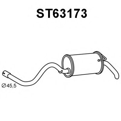 ST63173 VENEPORTE Глушитель выхлопных газов конечный ST63173 VENEPORTE Глушитель выхлопных газов конечный