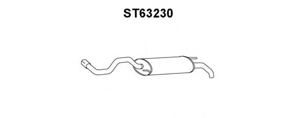 ST63230 VENEPORTE Глушитель выхлопных газов конечный ST63230 VENEPORTE Глушитель выхлопных газов конечный