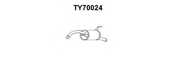 TY70024 VENEPORTE Глушитель выхлопных газов конечный TY70024 VENEPORTE Глушитель выхлопных газов конечный