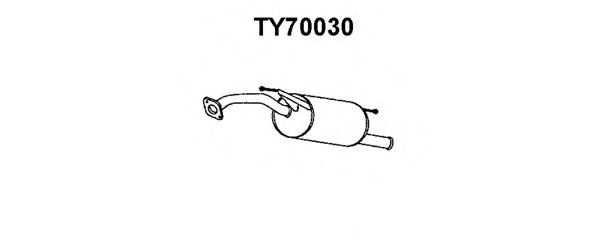 TY70030 VENEPORTE Глушитель выхлопных газов конечный TY70030 VENEPORTE Глушитель выхлопных газов конечный