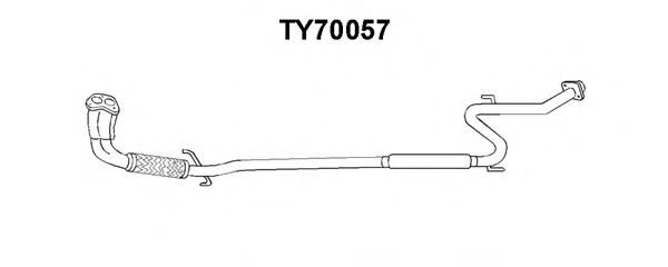 TY70057 VENEPORTE Предглушитель выхлопных газов TY70057 VENEPORTE Предглушитель выхлопных газов