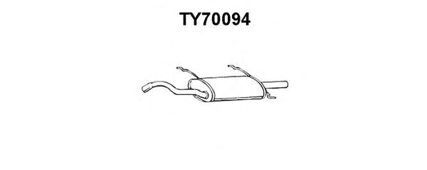 TY70094 VENEPORTE Глушитель выхлопных газов конечный TY70094 VENEPORTE Глушитель выхлопных газов конечный
