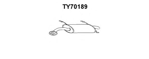 TY70189 VENEPORTE Глушитель выхлопных газов конечный TY70189 VENEPORTE Глушитель выхлопных газов конечный