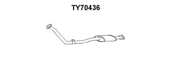 TY70436 VENEPORTE Предглушитель выхлопных газов TY70436 VENEPORTE Предглушитель выхлопных газов