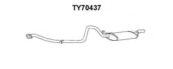 TY70437 VENEPORTE Глушитель выхлопных газов конечный TY70437 VENEPORTE Глушитель выхлопных газов конечный
