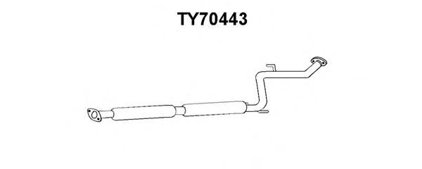 TY70443 VENEPORTE Предглушитель выхлопных газов TY70443 VENEPORTE Предглушитель выхлопных газов