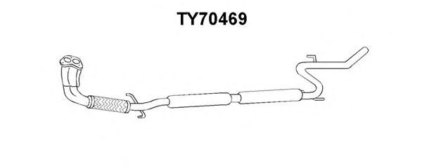 TY70469 VENEPORTE Предглушитель выхлопных газов TY70469 VENEPORTE Предглушитель выхлопных газов