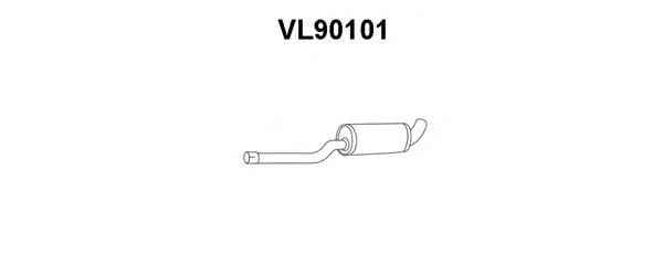 VENEPORTE VL90101 Глушитель выхлопных газов для VOLVO 940 2 (944)