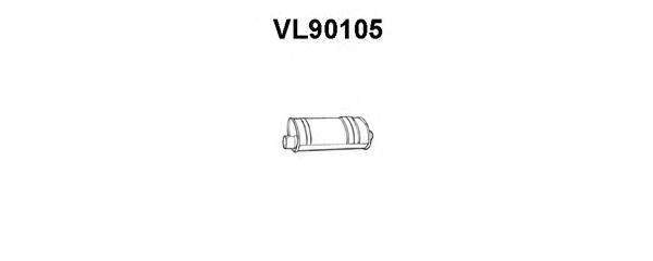 VENEPORTE VL90105 Глушитель выхлопных газов для VOLVO 940