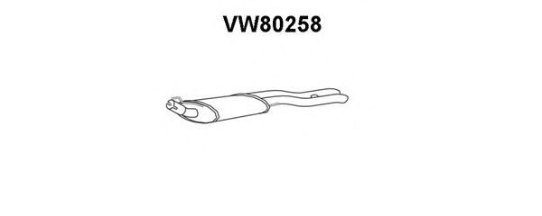 VW80258 VENEPORTE Глушитель выхлопных газов конечный VW80258 VENEPORTE Глушитель выхлопных газов конечный