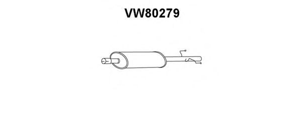 VENEPORTE VW80279 Глушитель выхлопных газов для VOLKSWAGEN LT