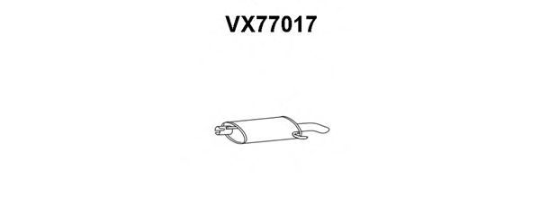 VX77017 VENEPORTE Глушитель выхлопных газов конечный VX77017 VENEPORTE Глушитель выхлопных газов конечный