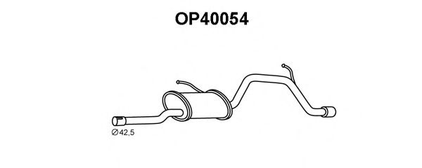 VENEPORTE OP40054 Глушитель выхлопных газов VENEPORTE для OPEL