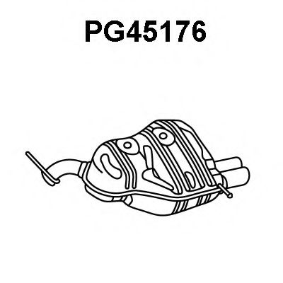 PG45176 VENEPORTE Глушитель выхлопных газов конечный PG45176 VENEPORTE Глушитель выхлопных газов конечный