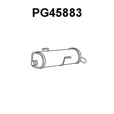 PG45883 VENEPORTE Глушитель выхлопных газов конечный PG45883 VENEPORTE Глушитель выхлопных газов конечный