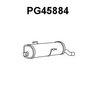 PG45884 VENEPORTE Глушитель выхлопных газов конечный PG45884 VENEPORTE Глушитель выхлопных газов конечный
