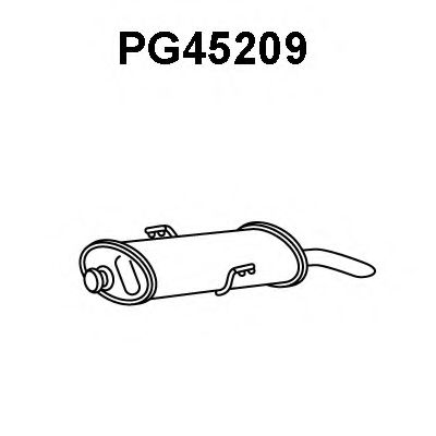 PG45209 VENEPORTE Глушитель выхлопных газов конечный PG45209 VENEPORTE Глушитель выхлопных газов конечный