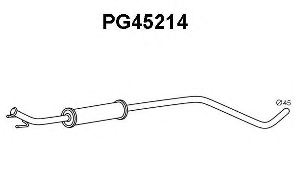PG45214 VENEPORTE Предглушитель выхлопных газов PG45214 VENEPORTE Предглушитель выхлопных газов