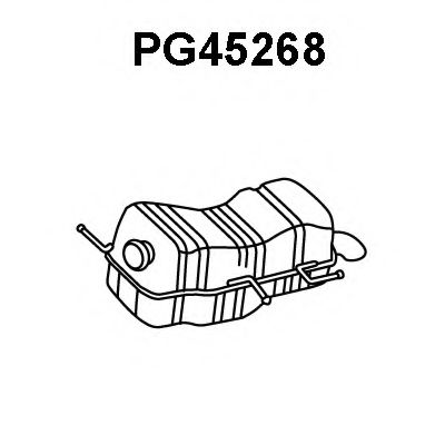 PG45268 VENEPORTE Глушитель выхлопных газов конечный PG45268 VENEPORTE Глушитель выхлопных газов конечный