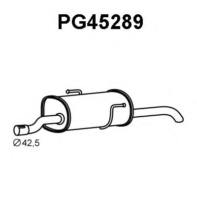 PG45289 VENEPORTE Глушитель выхлопных газов конечный PG45289 VENEPORTE Глушитель выхлопных газов конечный