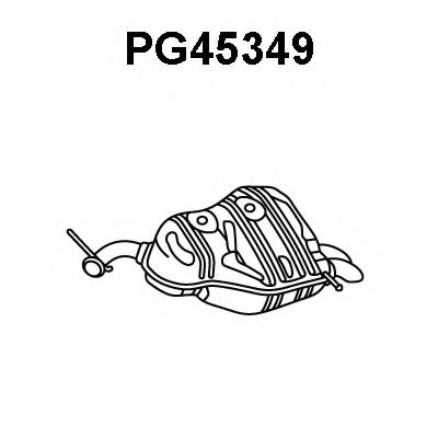 PG45349 VENEPORTE Глушитель выхлопных газов конечный PG45349 VENEPORTE Глушитель выхлопных газов конечный