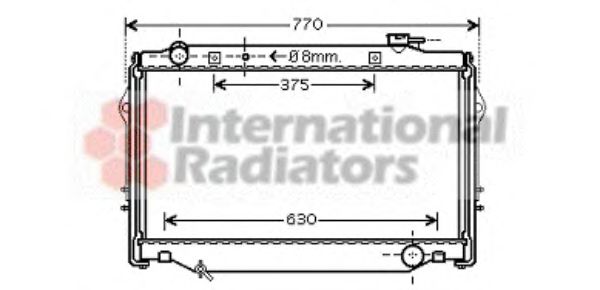 VAN WEZEL 53002375 Радиатор охлаждения двигателя VAN WEZEL для TOYOTA LAND CRUISER