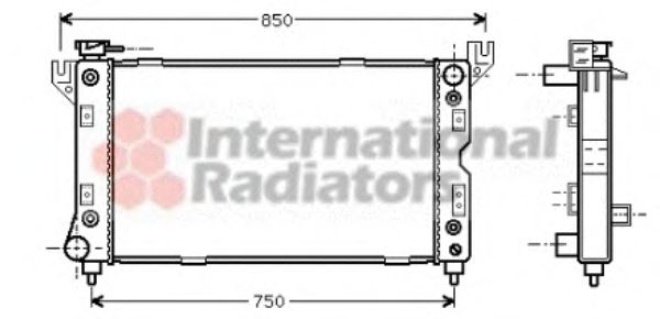 VAN WEZEL 07002029 Радиатор охлаждения двигателя VAN WEZEL 