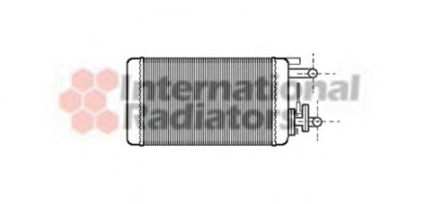 VAN WEZEL 17006106 Радиатор печки для FIAT TEMPRA