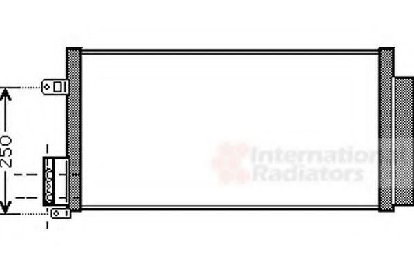 VAN WEZEL 01005116 Радиатор кондиционера для ABARTH PUNTO