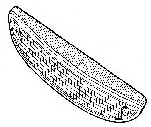 VAN WEZEL 4342903 Рассеиватель, фонарь указателя поворота 