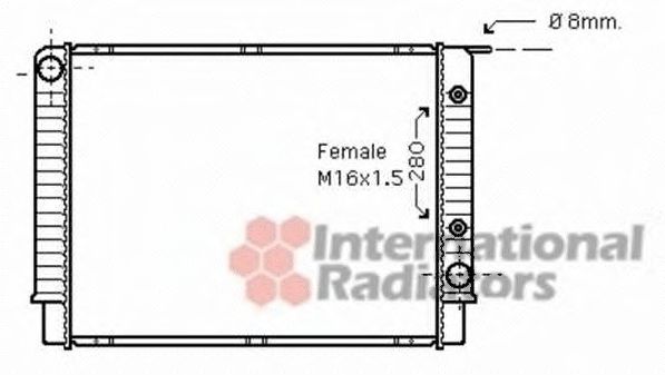 VAN WEZEL 59002147 Радиатор охлаждения двигателя VAN WEZEL для VOLVO