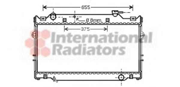 VAN WEZEL 53002370 Радиатор охлаждения двигателя VAN WEZEL для TOYOTA LAND CRUISER