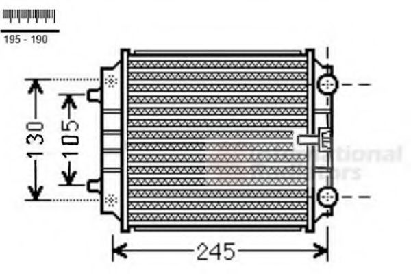 VAN WEZEL 03002336 Радиатор охлаждения двигателя VAN WEZEL 