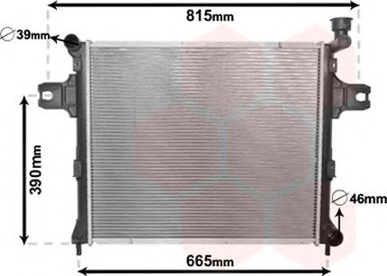 VAN WEZEL 21002059 Радиатор охлаждения двигателя для JEEP COMMANDER
