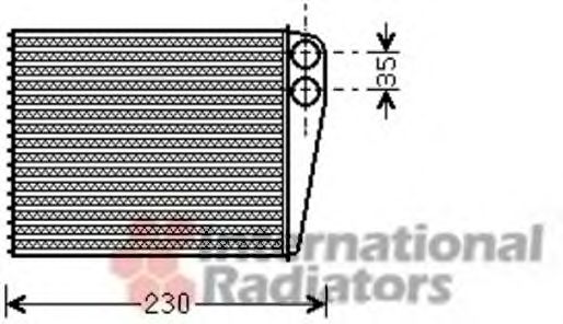 VAN WEZEL 30006465 Радиатор печки для MINI