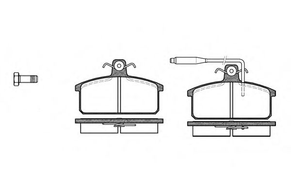 WOKING P028302 Тормозные колодки WOKING для SEAT