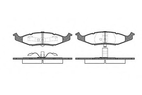 WOKING P577300 Тормозные колодки WOKING для CHRYSLER