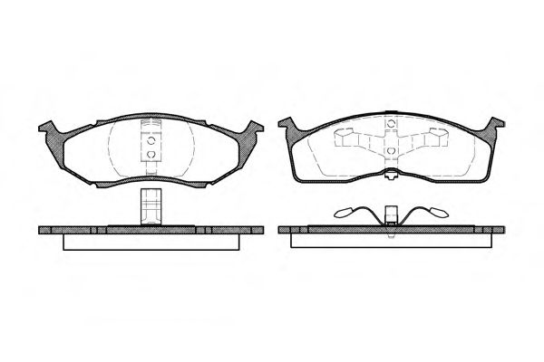 WOKING P710300 Тормозные колодки WOKING для CHRYSLER