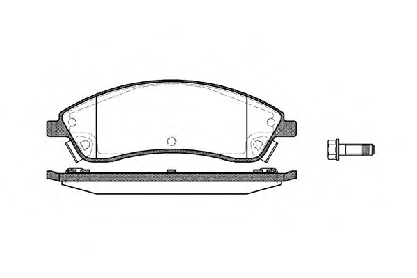 WOKING P1186308 Тормозные колодки WOKING для CADILLAC