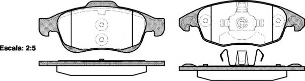 WOKING P1348300 Тормозные колодки WOKING для PEUGEOT