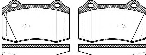 WOKING P534355 Тормозные колодки WOKING для FORD